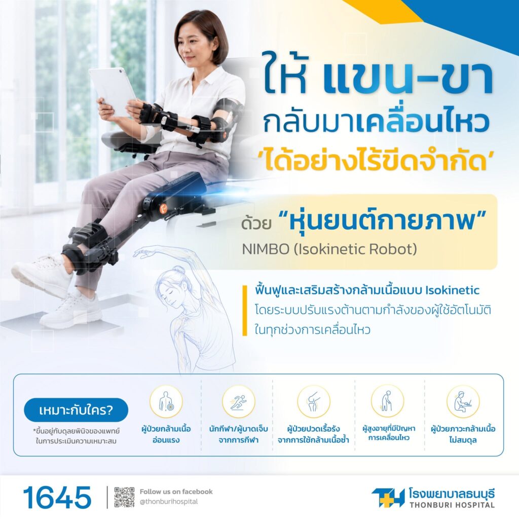 หุ่นยนต์ฟื้นฟูข้อต่อและกล้ามเนื้อ (NIMBO)