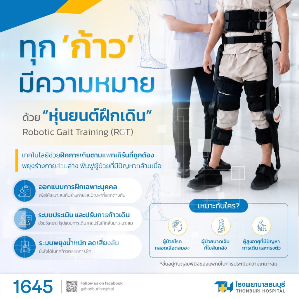 หุ่นยนต์ฝึกเดิน (Robotic Exoskeleton)