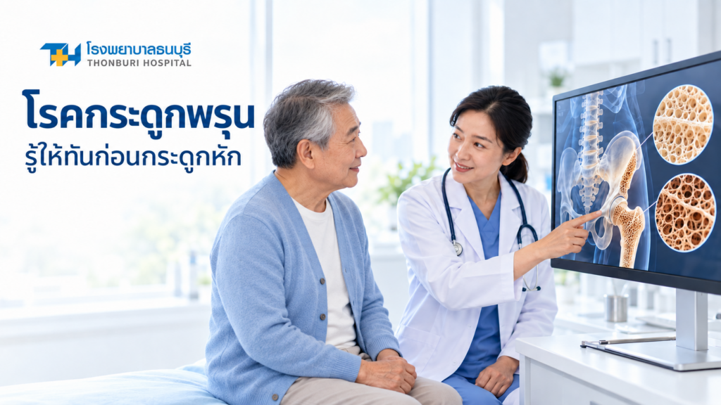 โรคกระดูกพรุนเป็นโรคที่มวลกระดูกลดลง