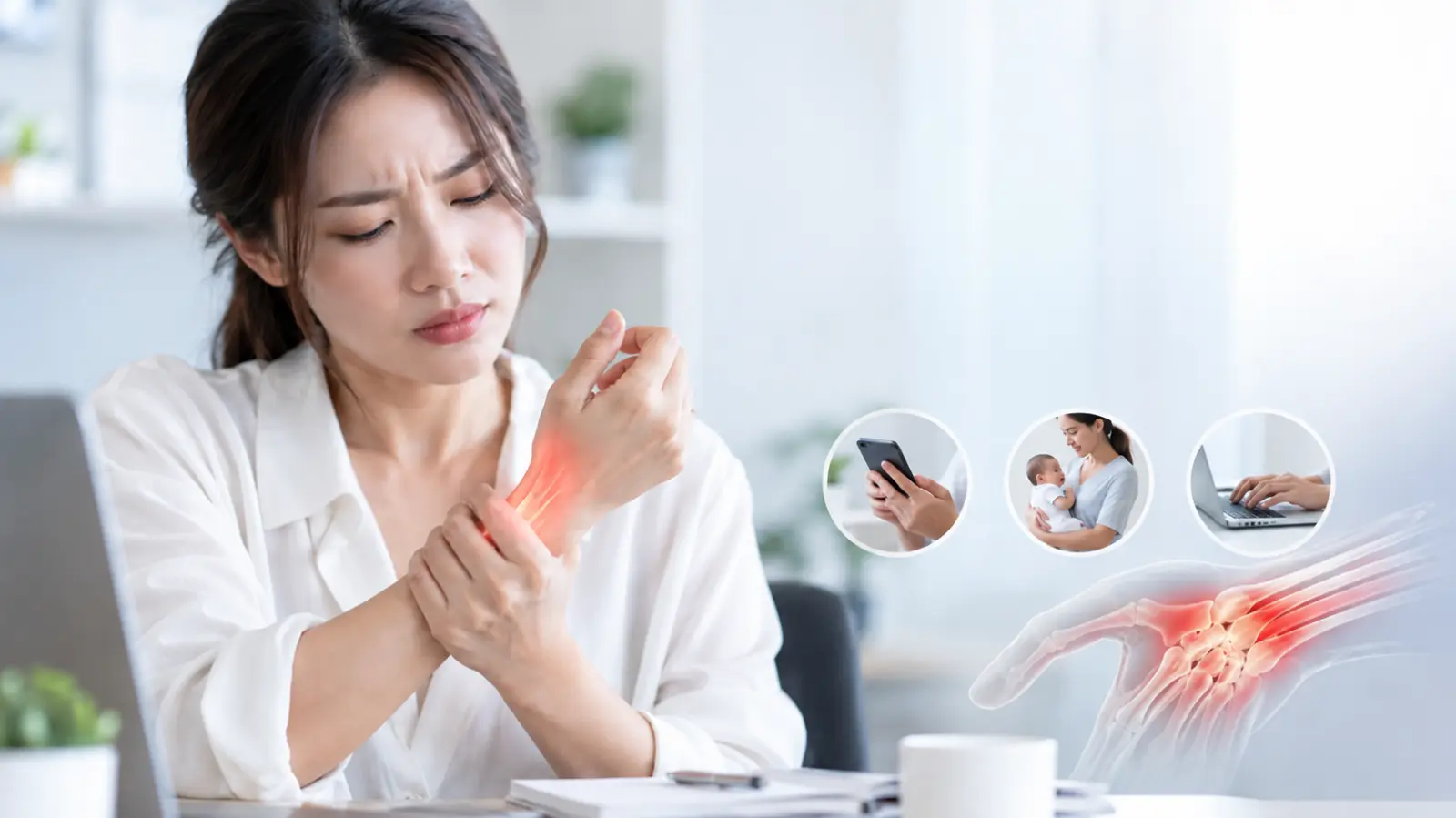 โรคเอ็นข้อมืออักเสบ (De Quervain’s Disease)